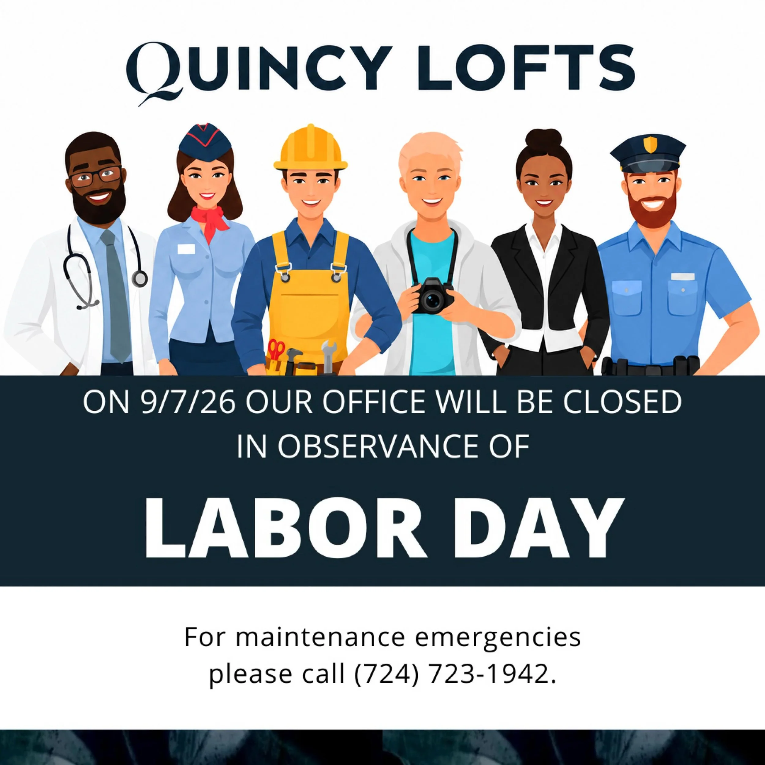 Tomorrow we&rsquo;re celebrating the hardworking people who keep our communities, businesses, and neighborhoods moving forward. ❤️🤍💙

Our office will be closed in observance of Labor Day and will reopen with regular hours on Tuesday, September 8th.