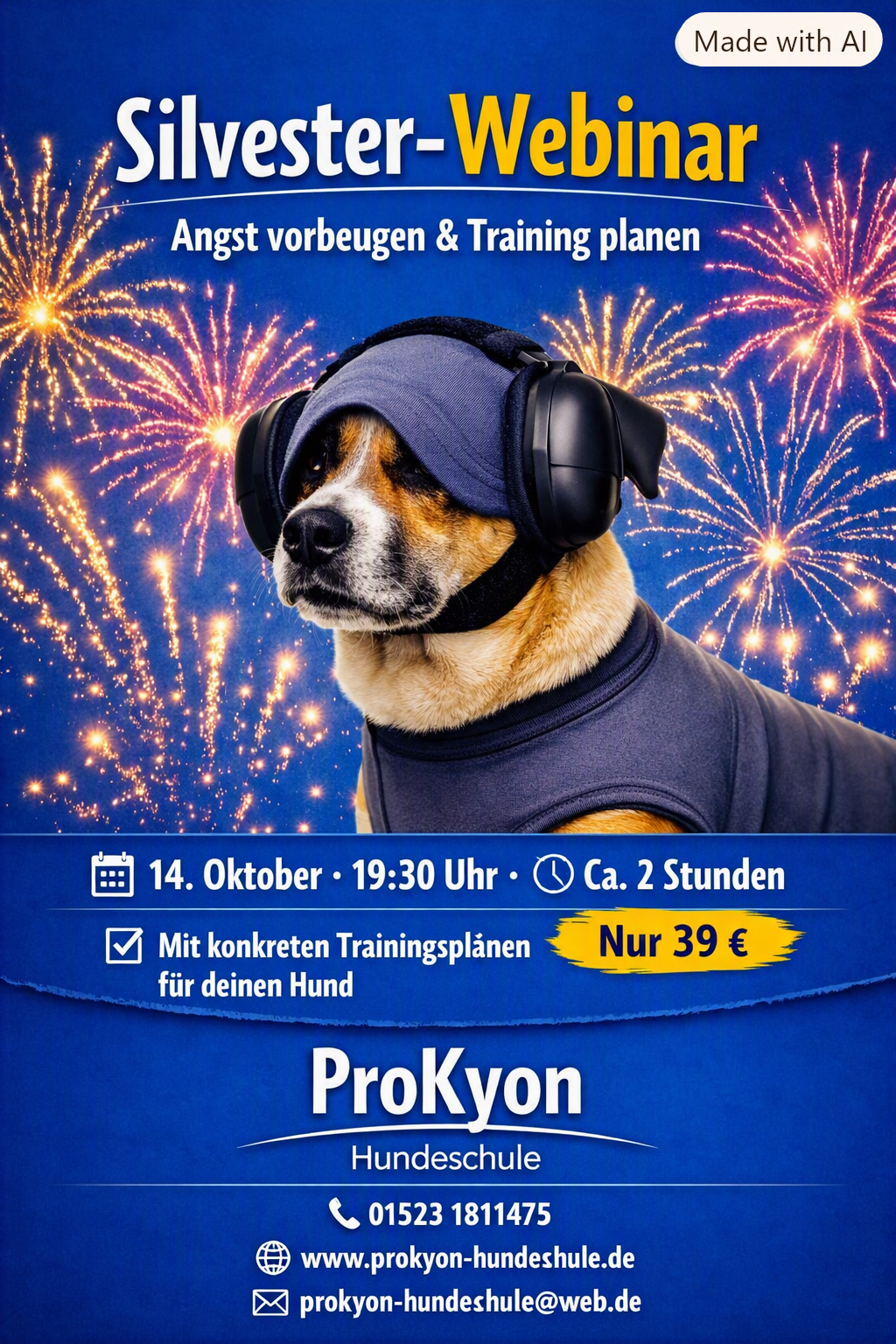 Silvester-Webinar: Angst vorbeugen und Training planen