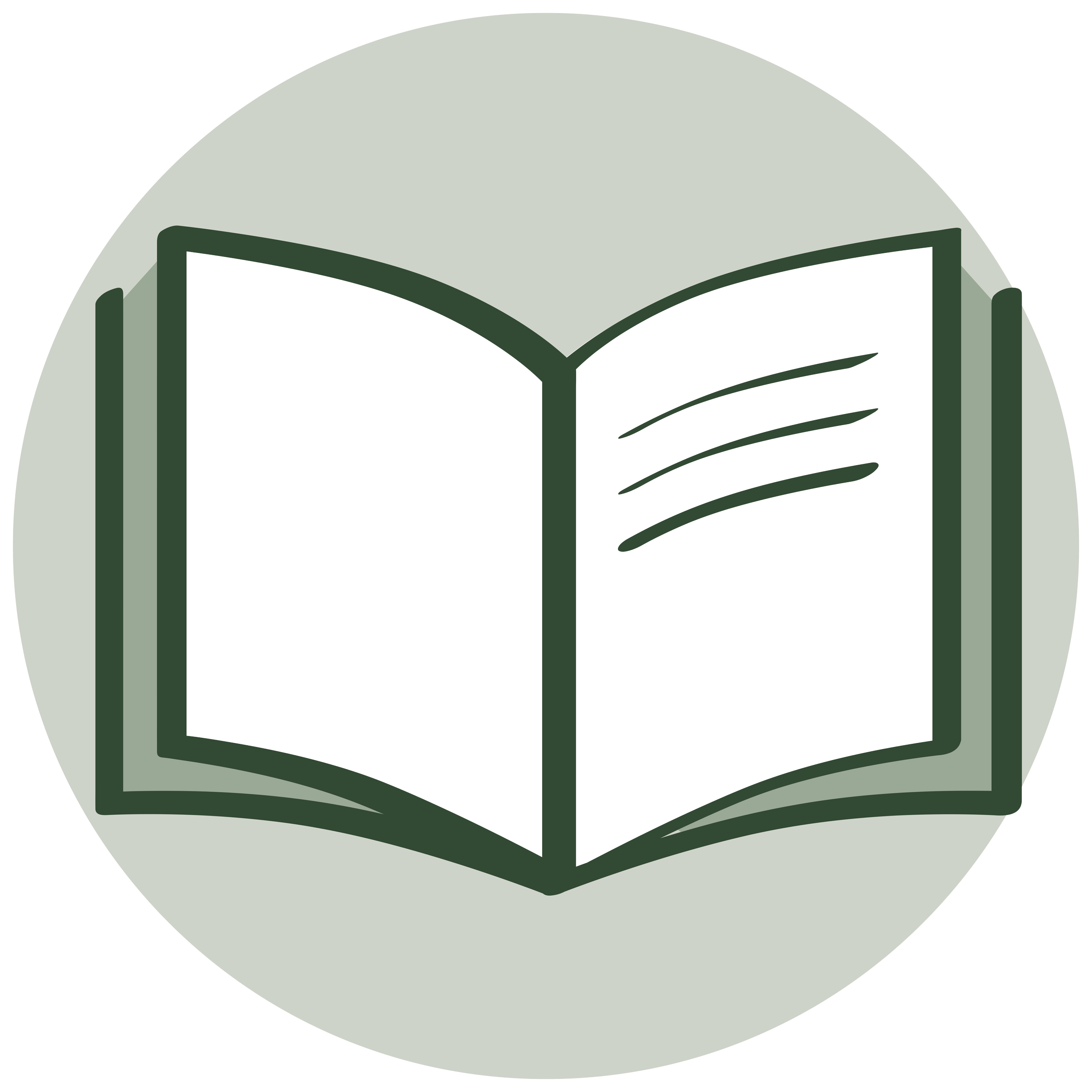 Icon, welches ein geöffnetes Buch zeigt.