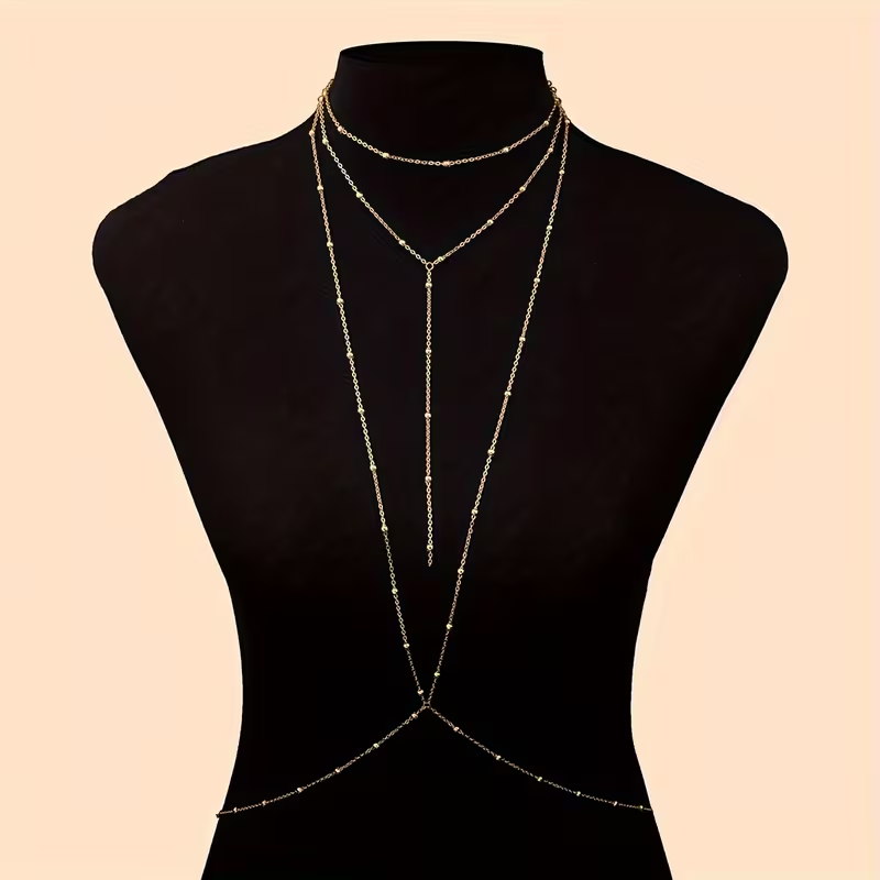 Kaysa Necklace Body Jewelry ~ Sun Tone