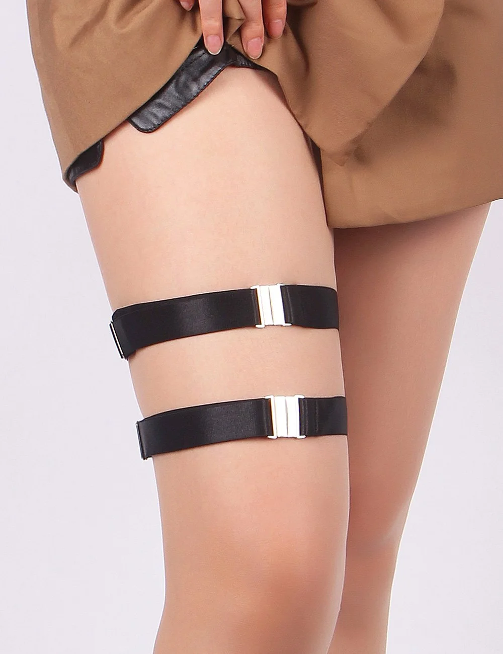 Simple Thigh Bands ~ Black