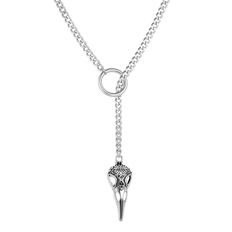 Raven Slip Chain ~ Moon Tone