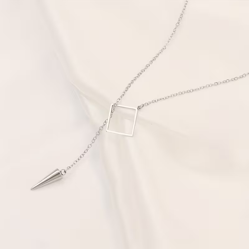 Forme Lariat Necklace - Moon Tone