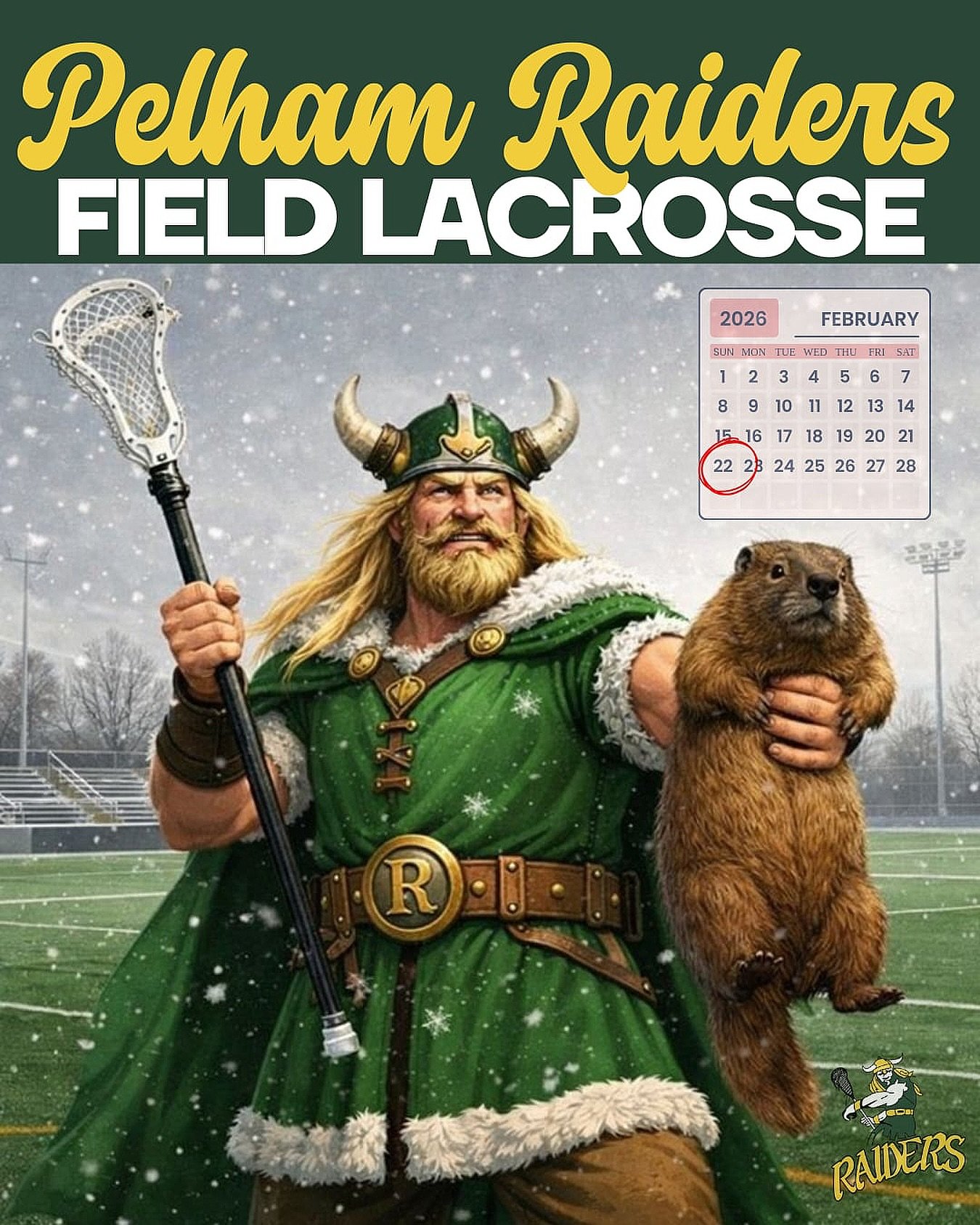 ‼️It&rsquo;s Ground Hog Day and Wiarton Willy knew what was best for him: he did not see his shadow this morning, predicting for an early spring!‼️

➡️This is good news for our field lacrosse players (and parents and coaches) as we look forward to wa