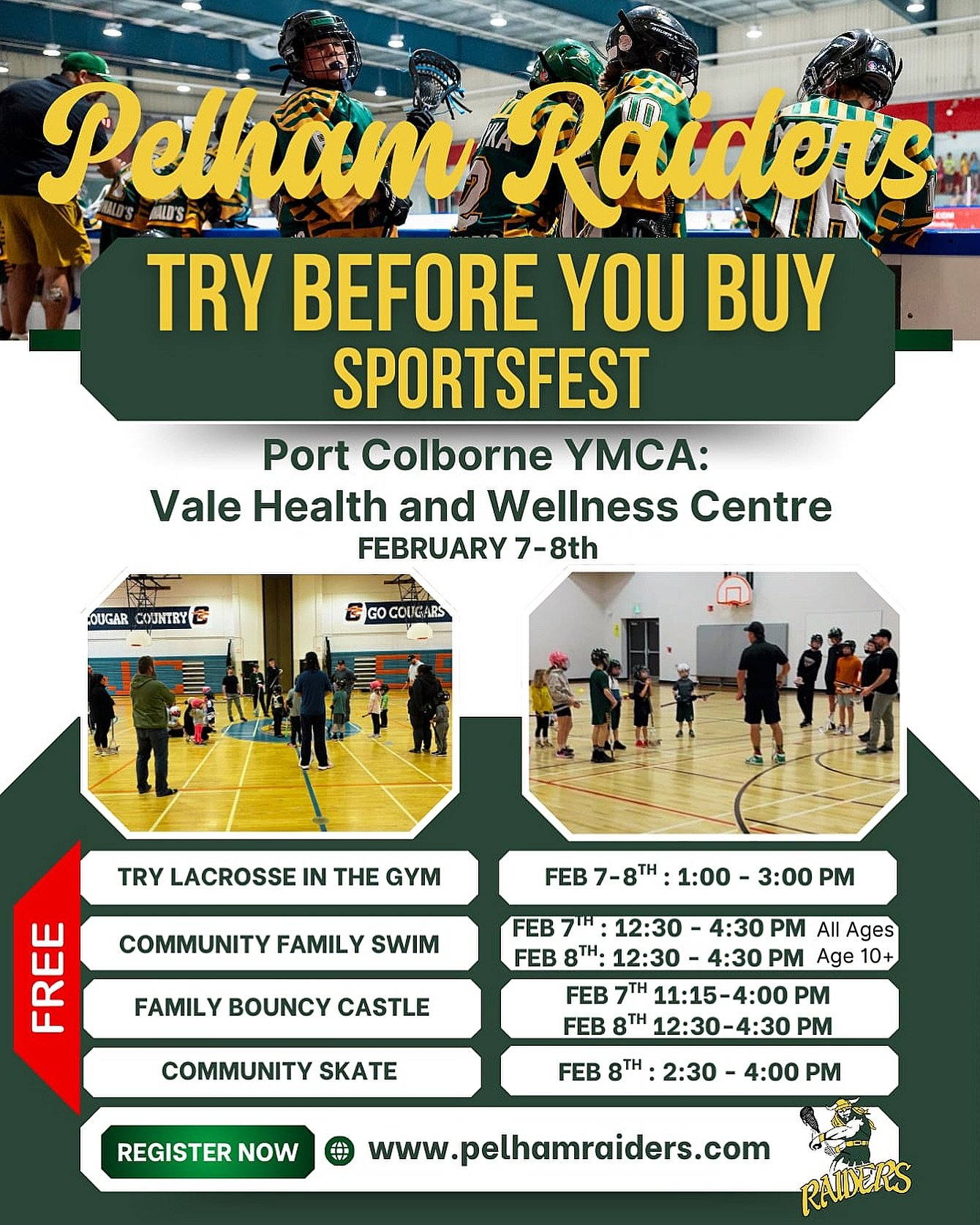 ⭐️Don&rsquo;t miss your 3rd and 4th chances to Try Before You Buy!⭐️

🎉This is going to be a fun one!!!!🎉

🗓️This Saturday and Sunday, February 7th and 8th
📍Vale YMCA: Health and Wellness Centre
⏰1:00 pm to 3:00 pm 
🥍Helmet and dry running shoes