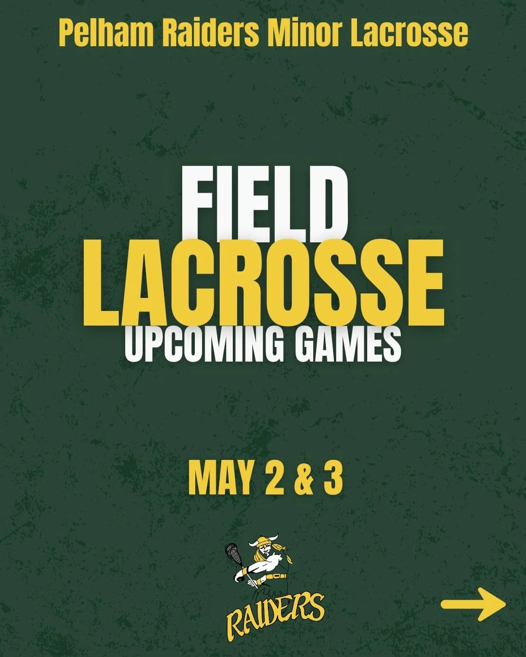 ✨Week 4 Field Schedule is here and we&rsquo;ve got another weekend at home for our U11-U15 teams!!!🎉🙌🏼🥍

☁️The weather looks like it should be a little bit dryer this weekend!🙏🏼

➡️Purple Perk Coffee Truck - Saturday only
➡️Lemayzzz Meats BBQ -