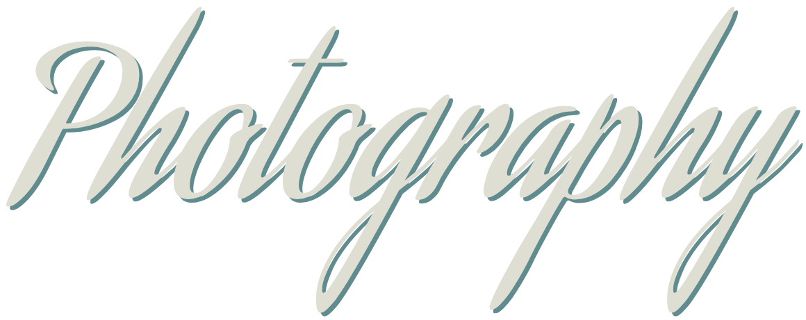 Stylized text reading 'Photography' in a cursive font.