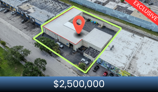 prime location miami industrial warehouse for sale off market