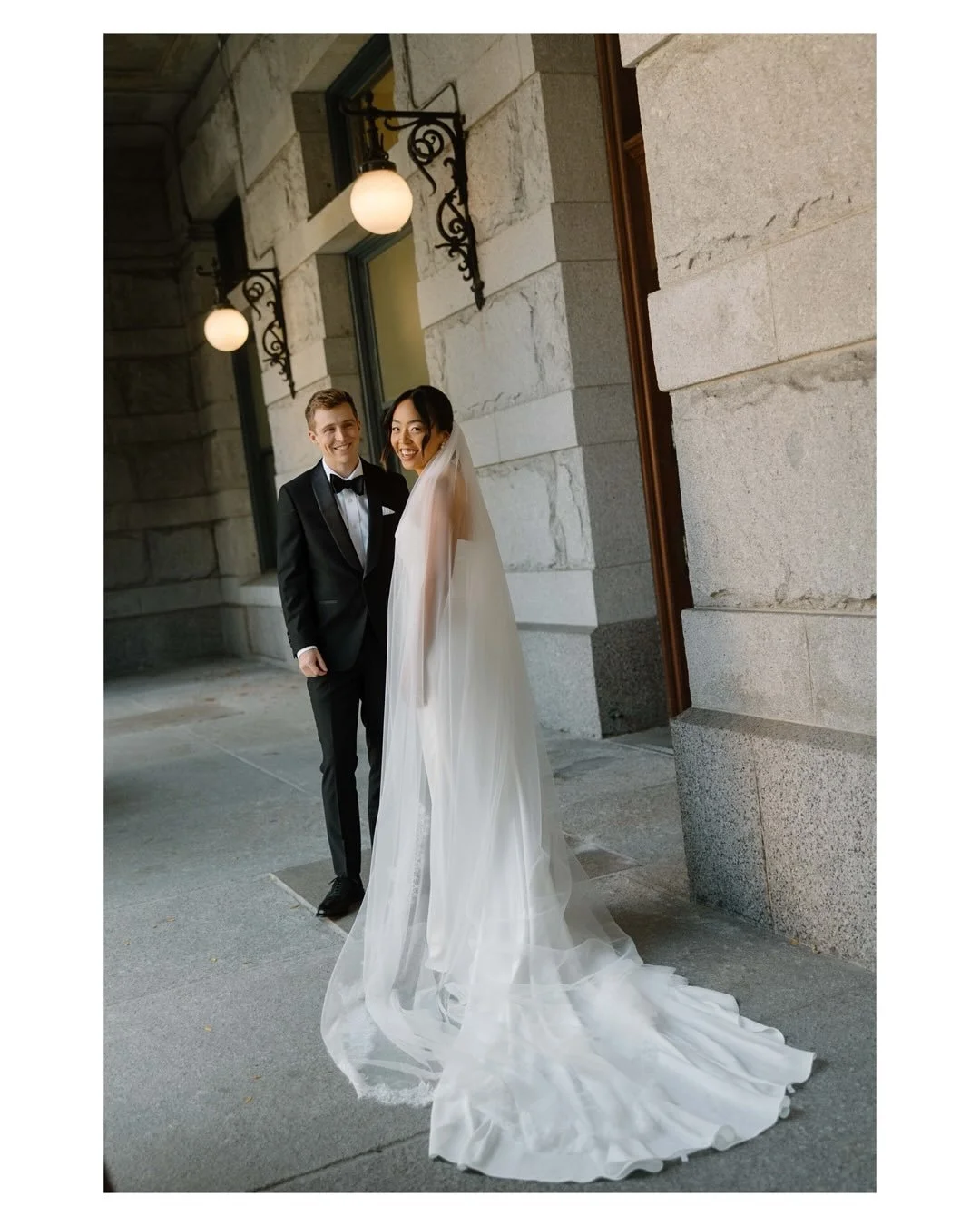 Alex and Eunice and some pops of red.