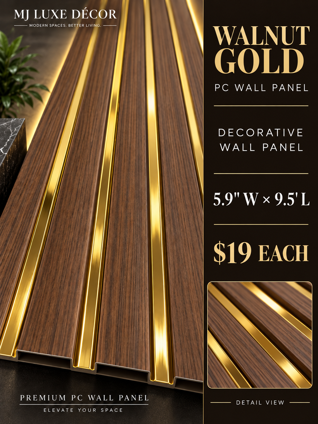PC Wall Panels — 5.9-inch Width