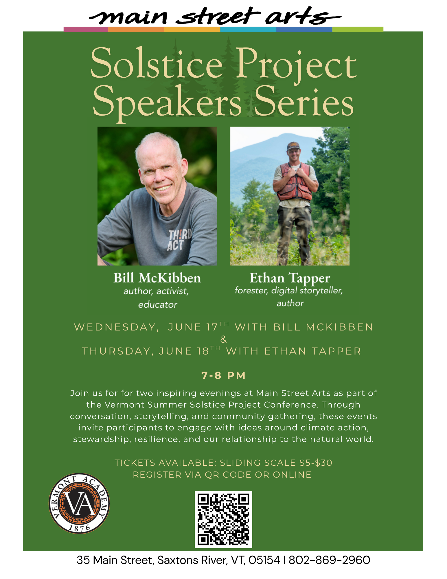 The Solstice Speakers: Ethan Tapper