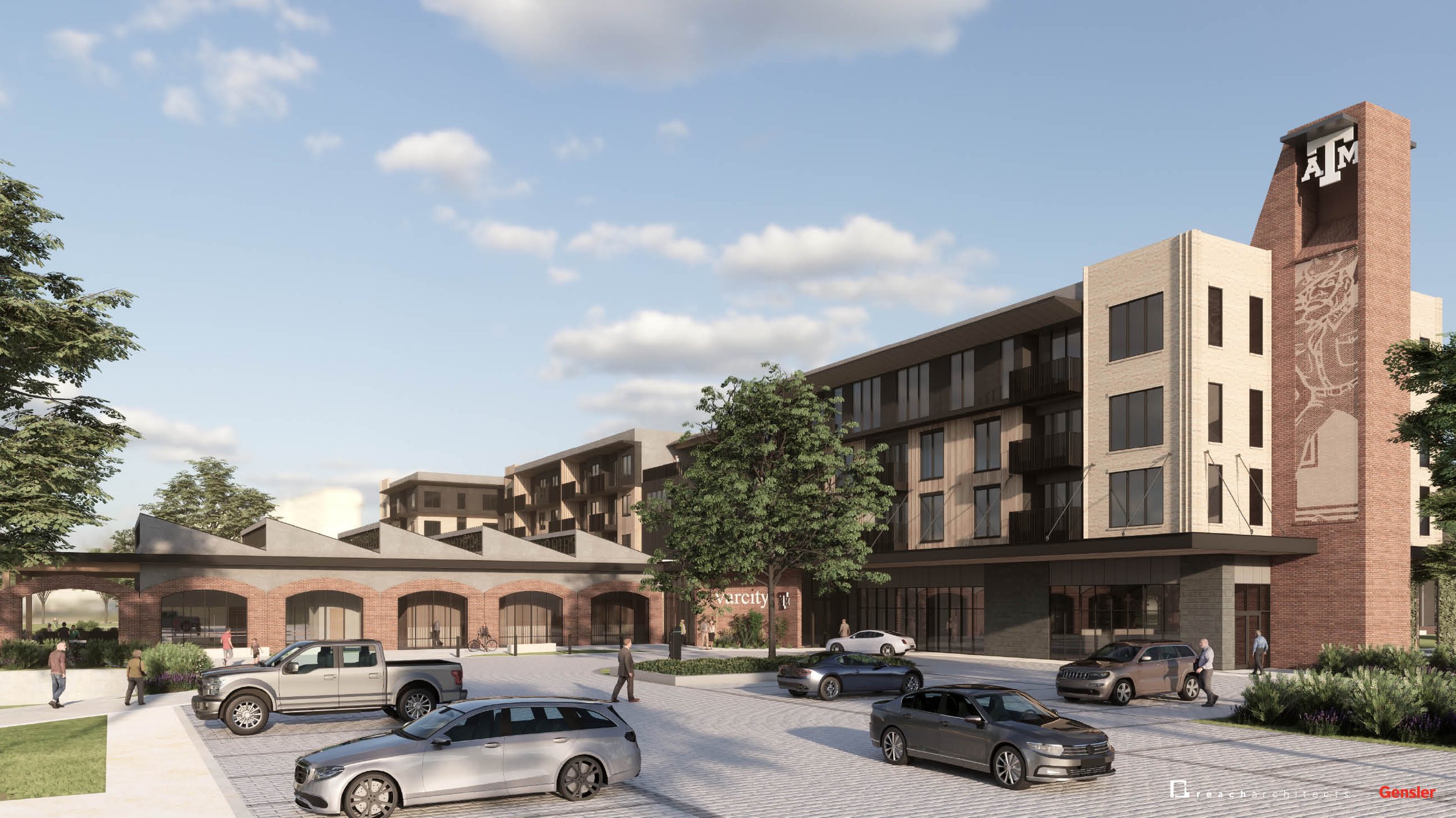 Varcity at Texas A&M Parking Court