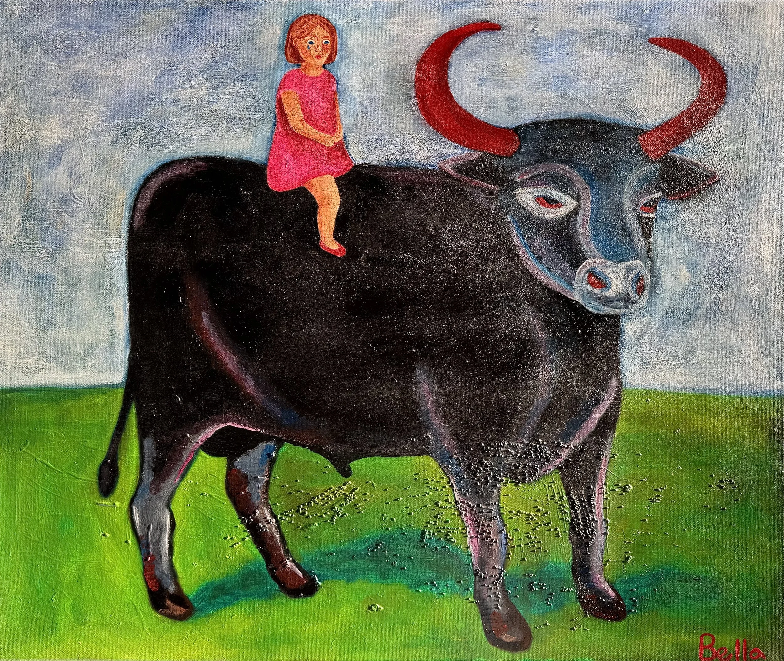 Girl On Bull