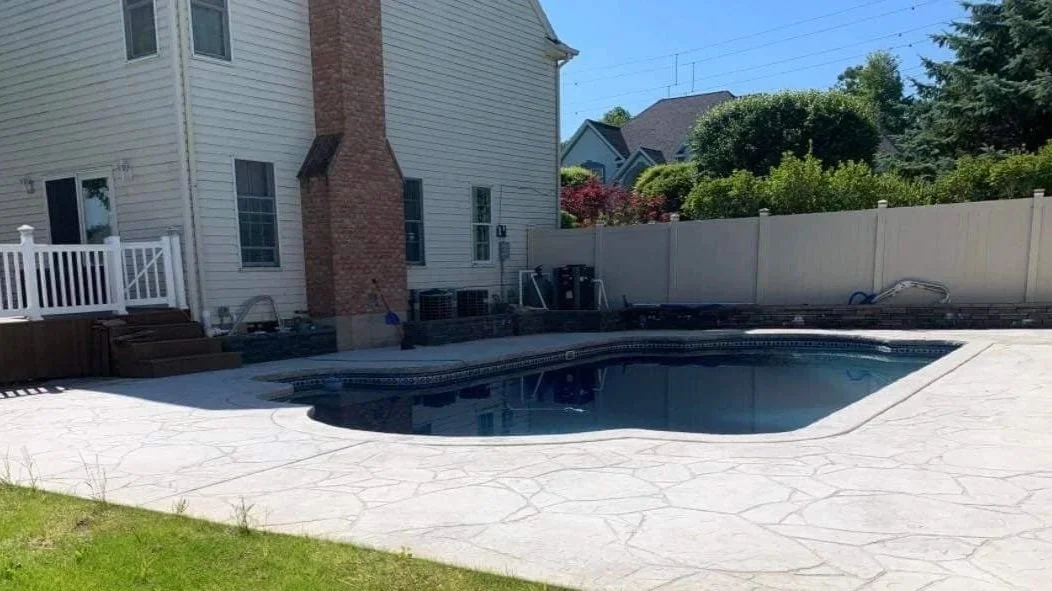 Concrete pool deck installation in Kingston PA