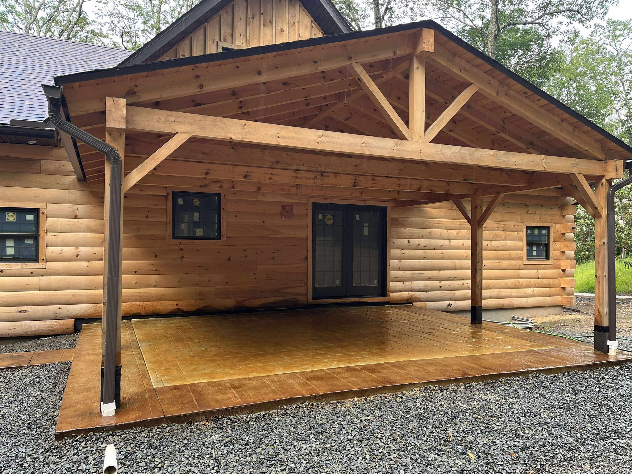 Custom Stamped & Colored Concrete Patio – Mountain Top, PA