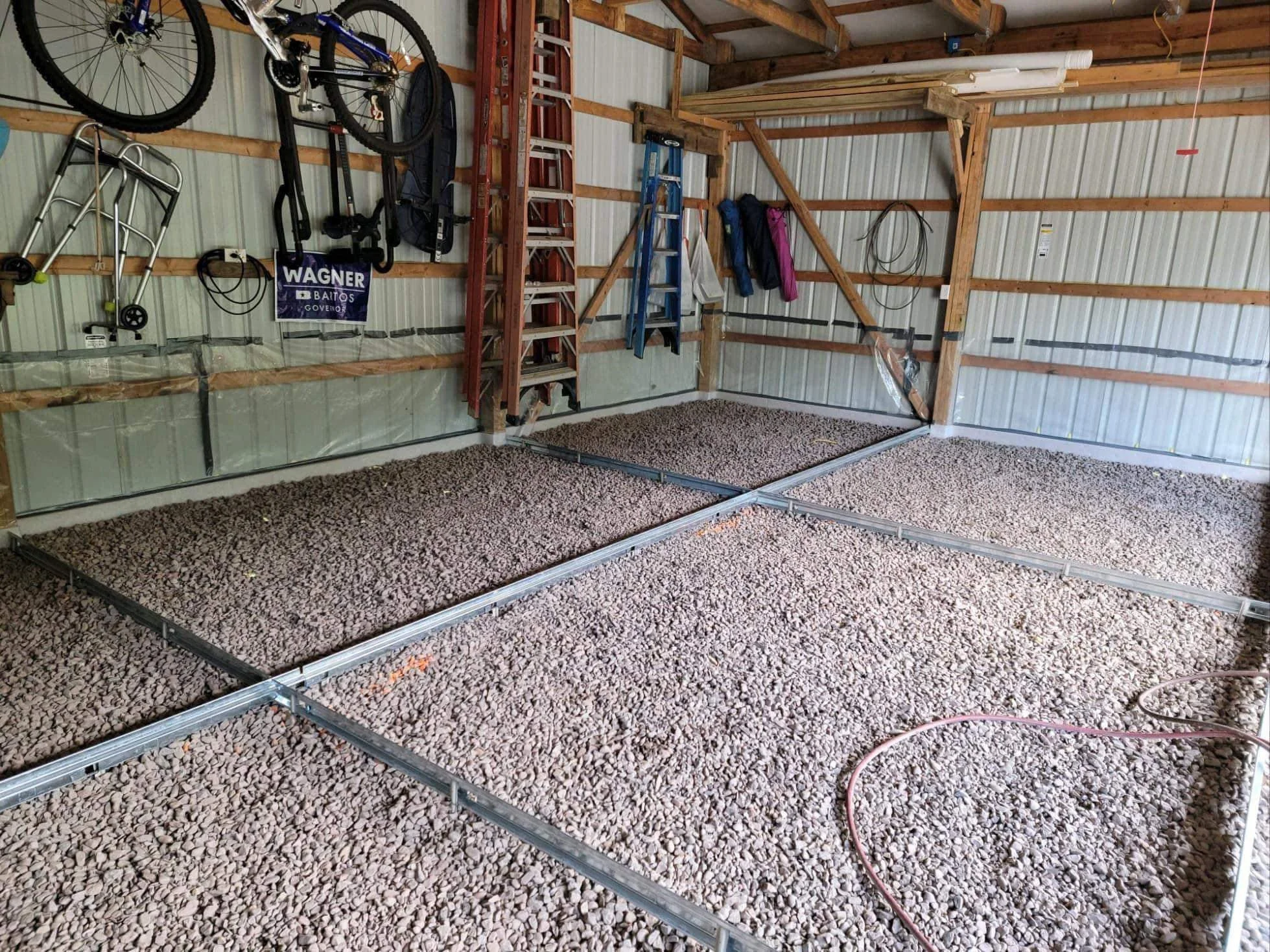 Concrete garage floor pad installation in Kingston PA