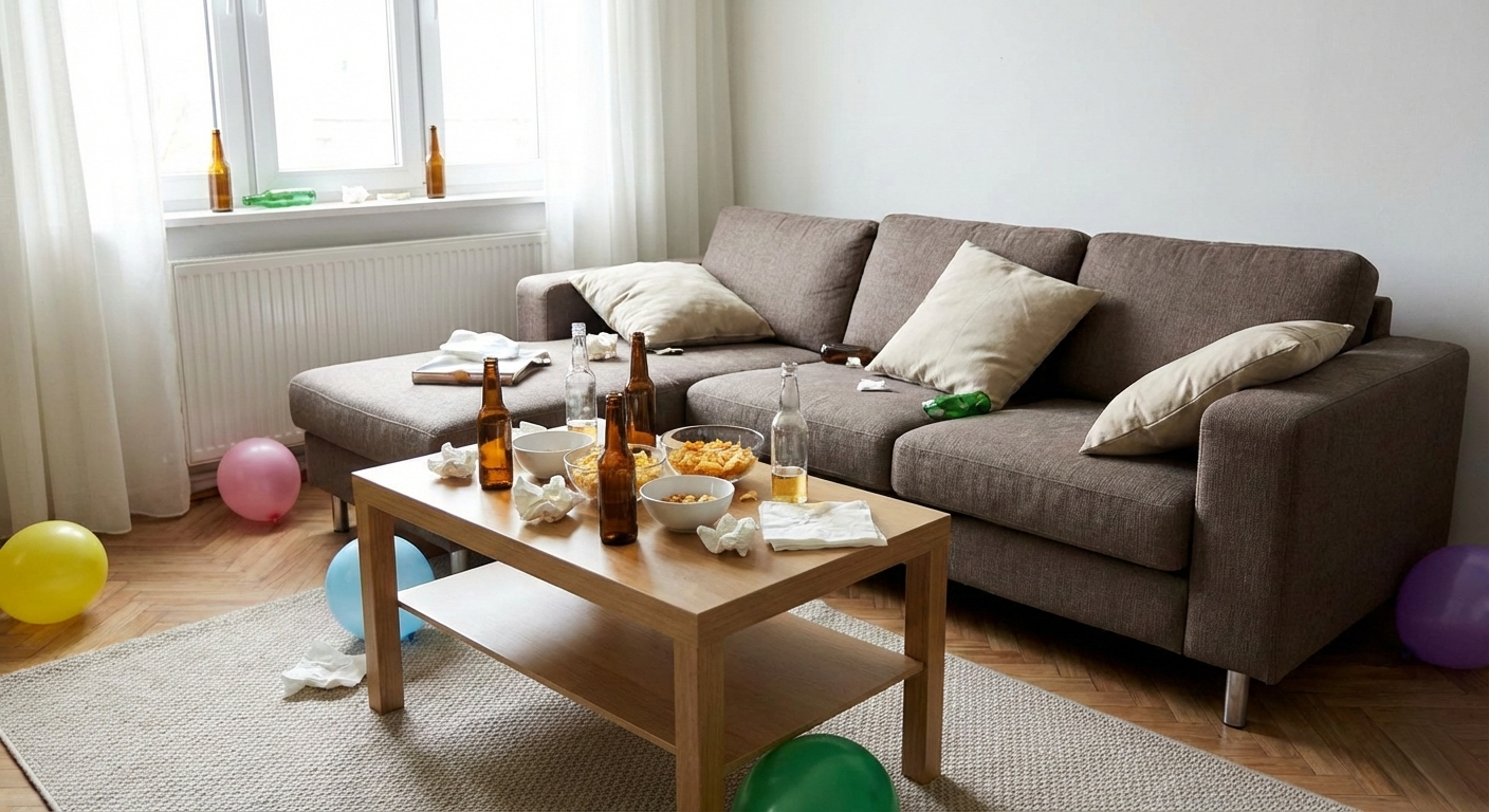 Airbnb Cleaning Tips After a Long Guest Stay or Party Booking
