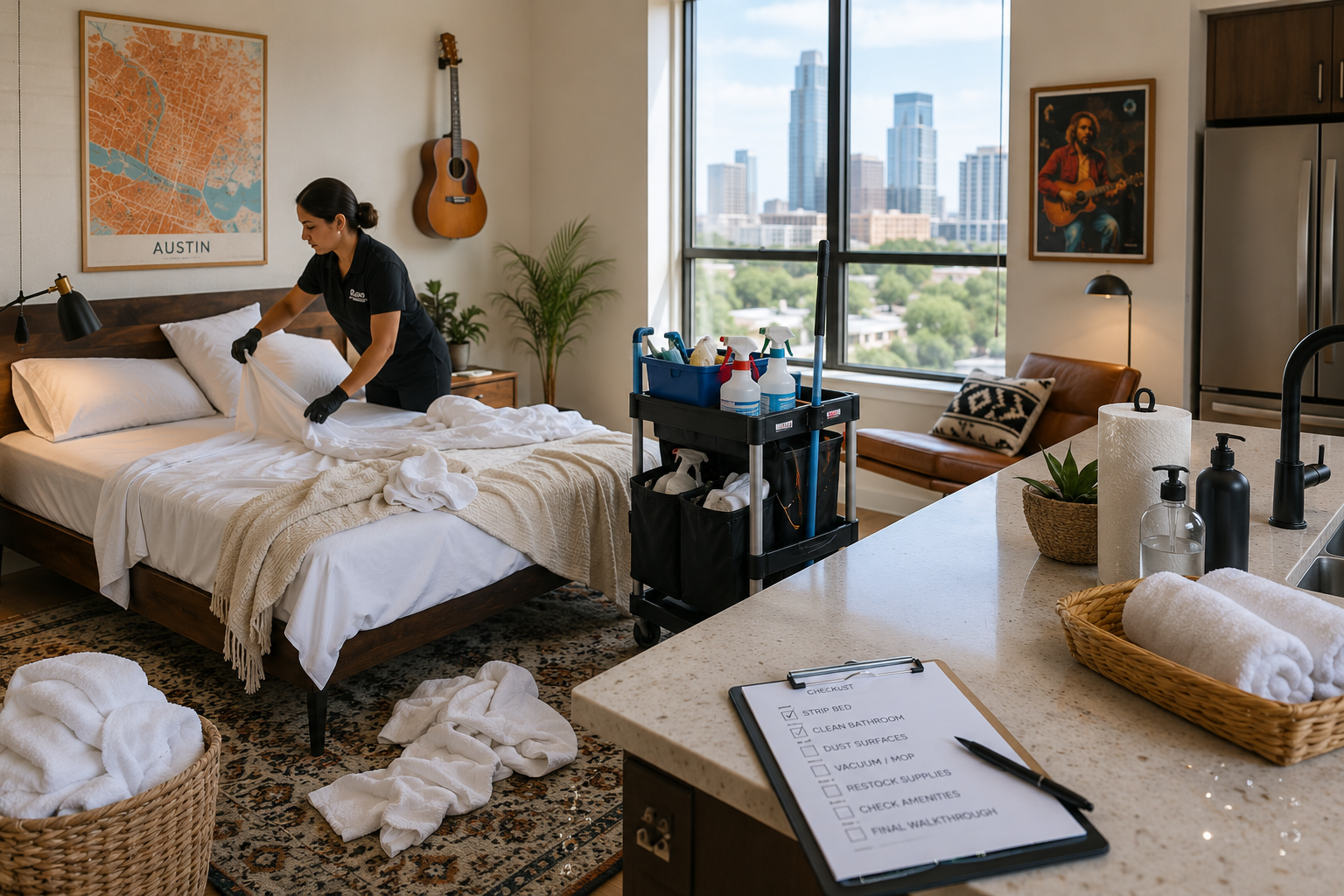 The Airbnb Cleaning Challenges Austin Hosts Face — and the System That Fixes Them