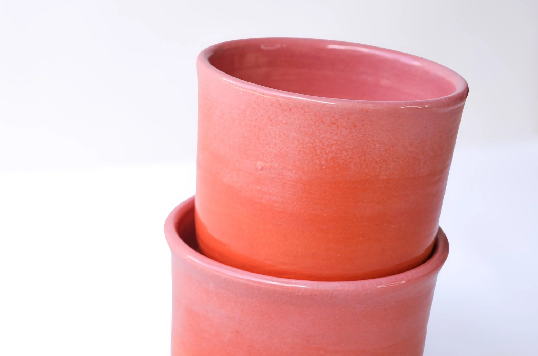 Pink + Orange Ombre Espresso Cup