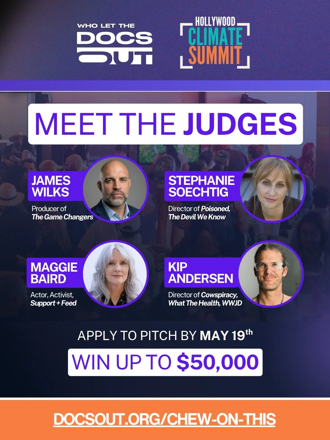 🫨ONLY 5 DAYS LEFT TO SUBMIT YOUR PROJECT❗️

🌏 Apply by MAY 19TH (link in bio), to be in with a chance to pitch in front of this absolute A-team of a judging panel at @hollywoodclimatesummit 

🎬 We&rsquo;re looking for shorts, features or series on