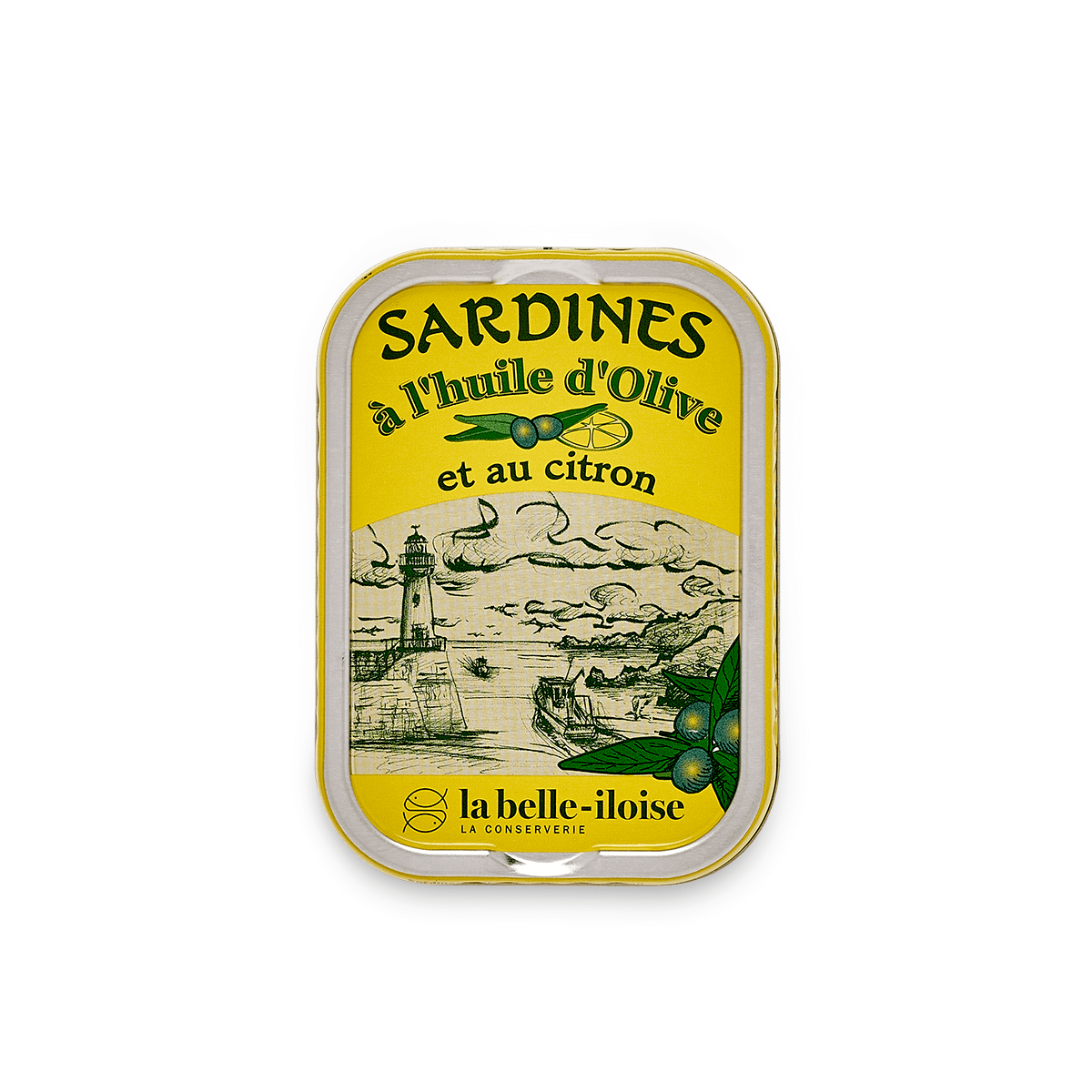 Sardines à l'huile d'olive vierge extra et au citron - La Belle Iloise - 115 g