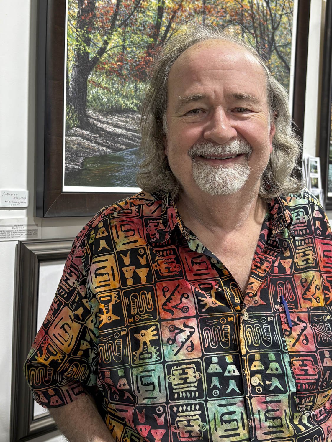 Portrait of fine art landscape painter Ray Byram of Asheville, NC.