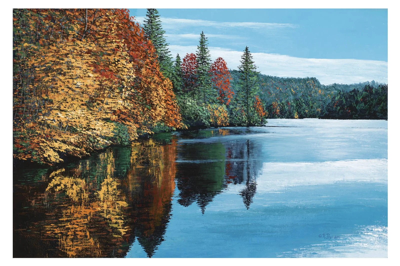 THE LAKE IN AUTUMN ~ Fine Art Prints on Paper & Canvas
