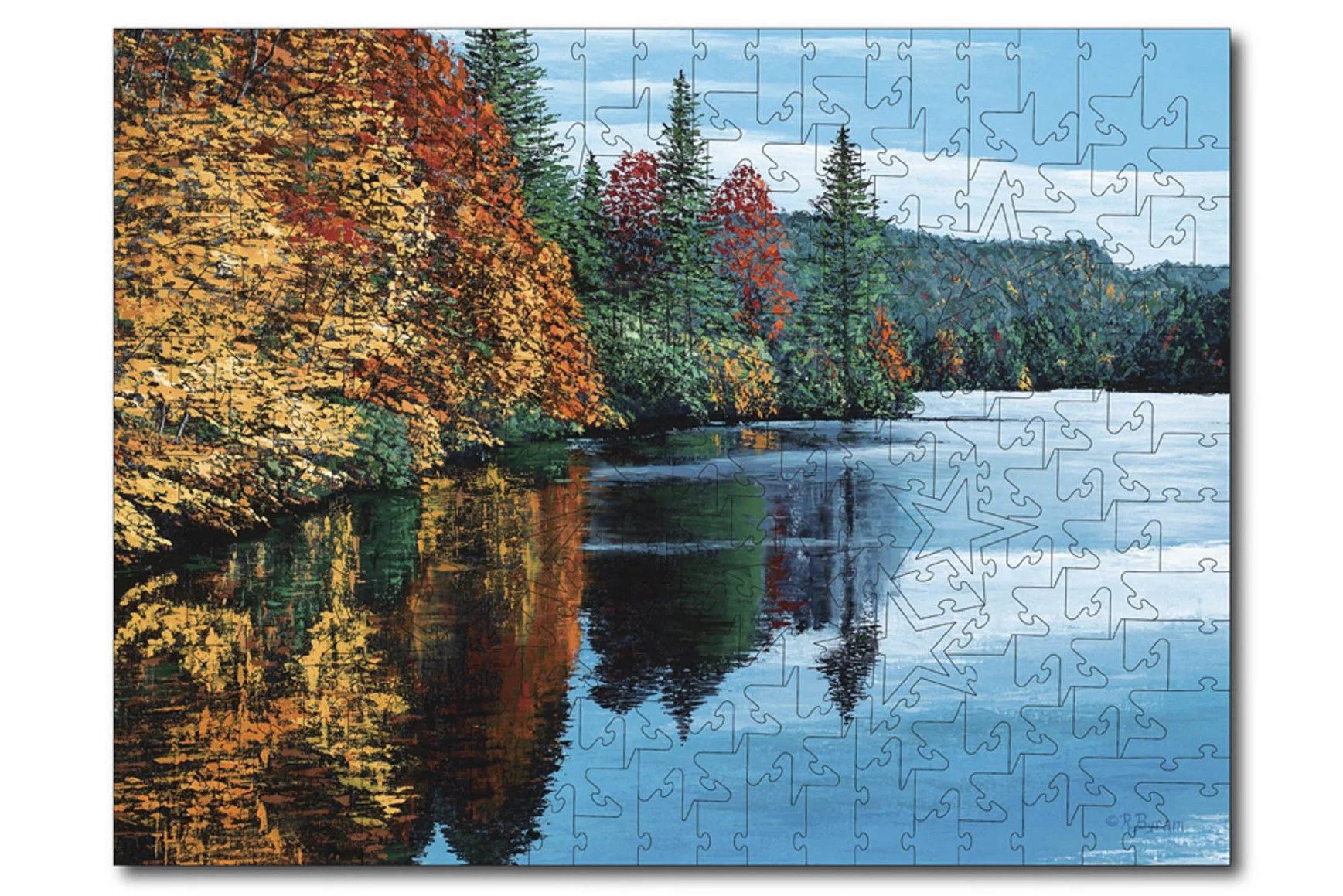 Puzzle_THE_LAKE_IN_AUTUMN_RAYMOND_BYRAM_8X10-004.JPG