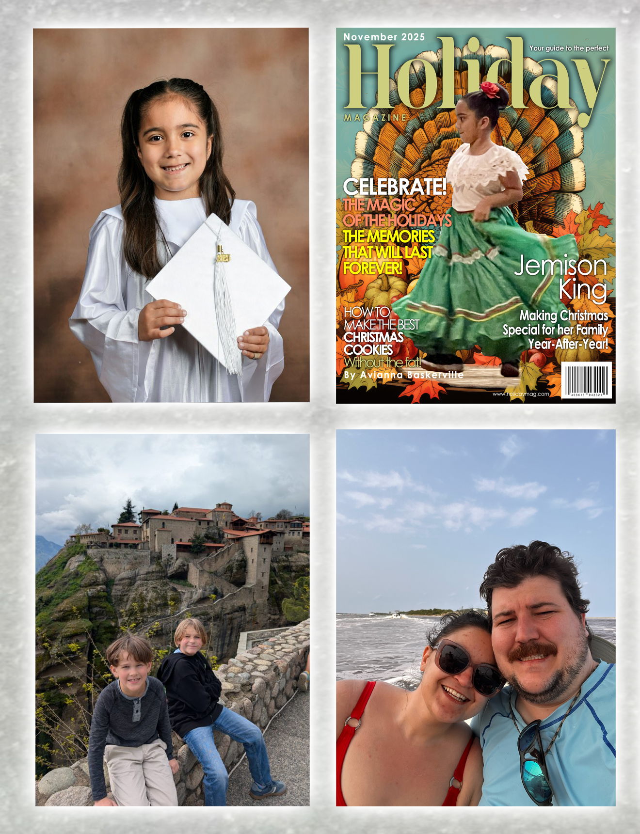 4 Custom Photo Magnets