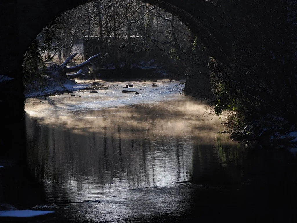 Winter mist on the River Goyt