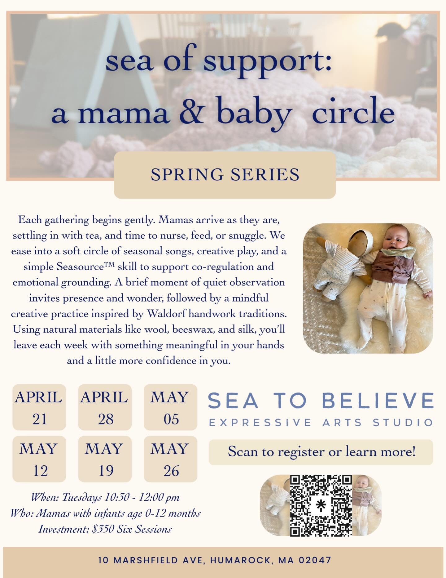 We are loving our winter series so much ❄️ we added a spring series to follow 🌷 if you are a new mama or know of any who may be interested in an expressive arts and waldorf inspired circle we would love to welcome them 🎨 this circle the theraputic 