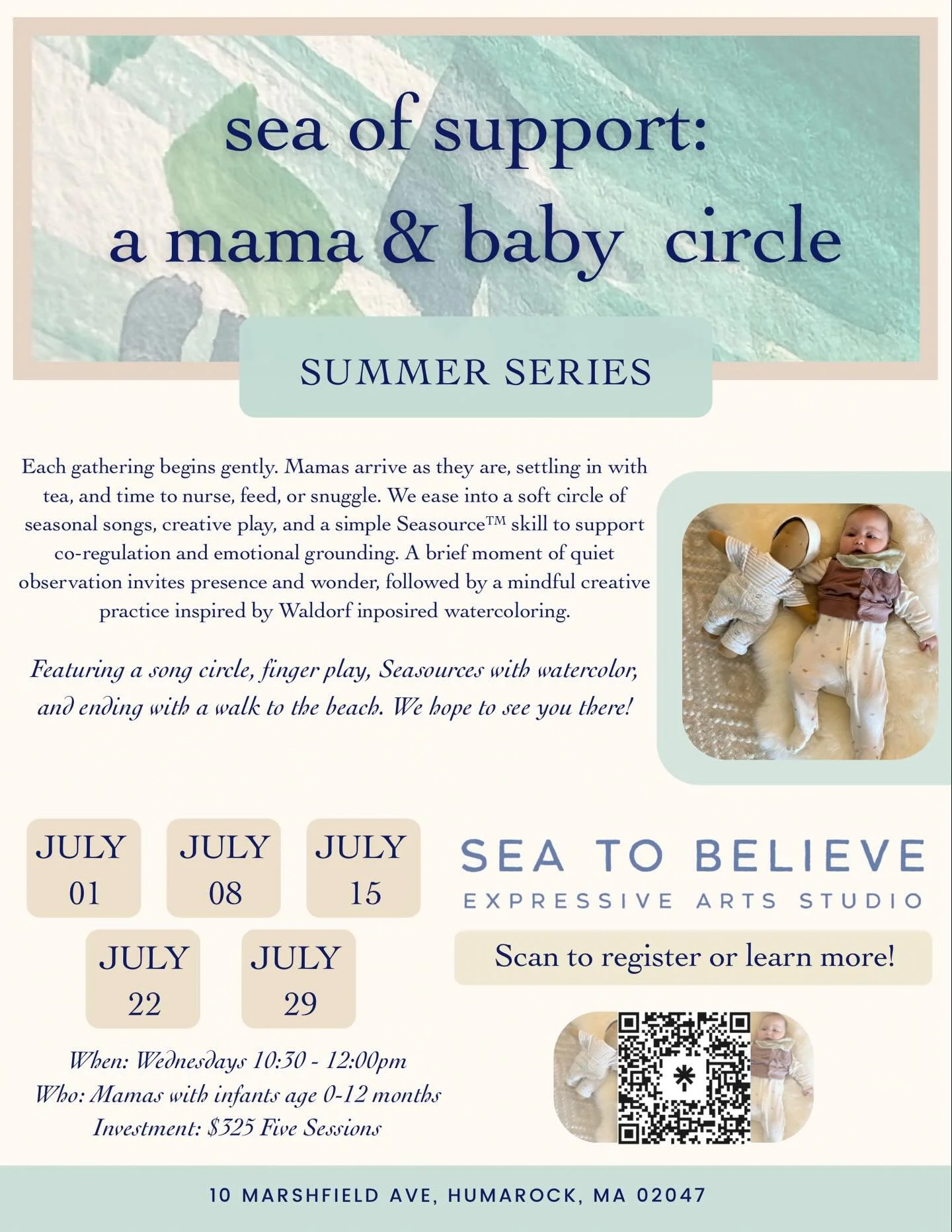 Our summer circle is live and discounted until April 1st ☀️🌊🎨