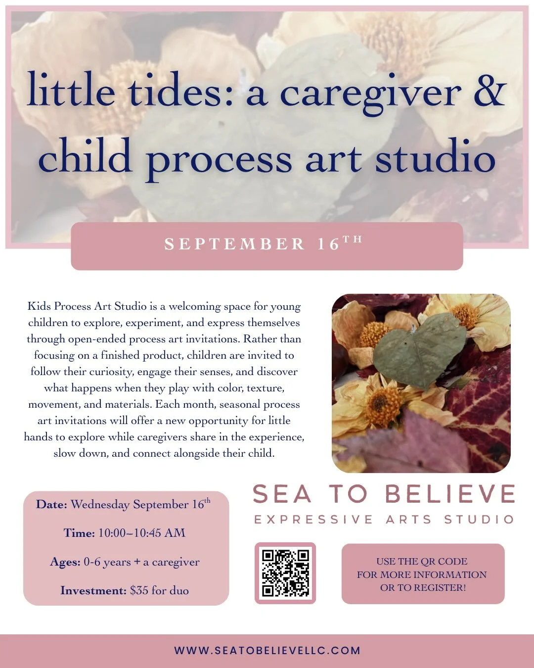 Little Tides : A Caregiver &amp; Child Process Art Studio