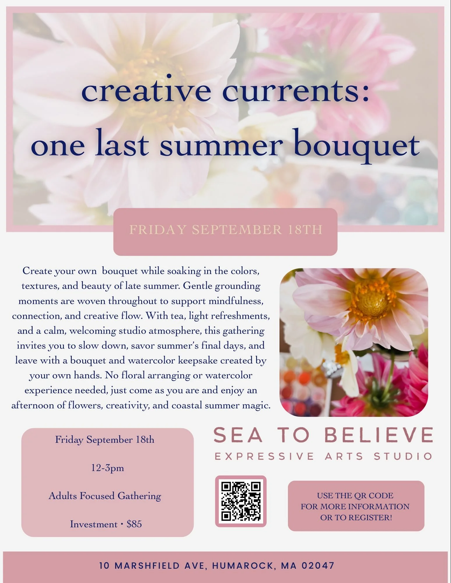 Upcoming Creative Currents 🗓️