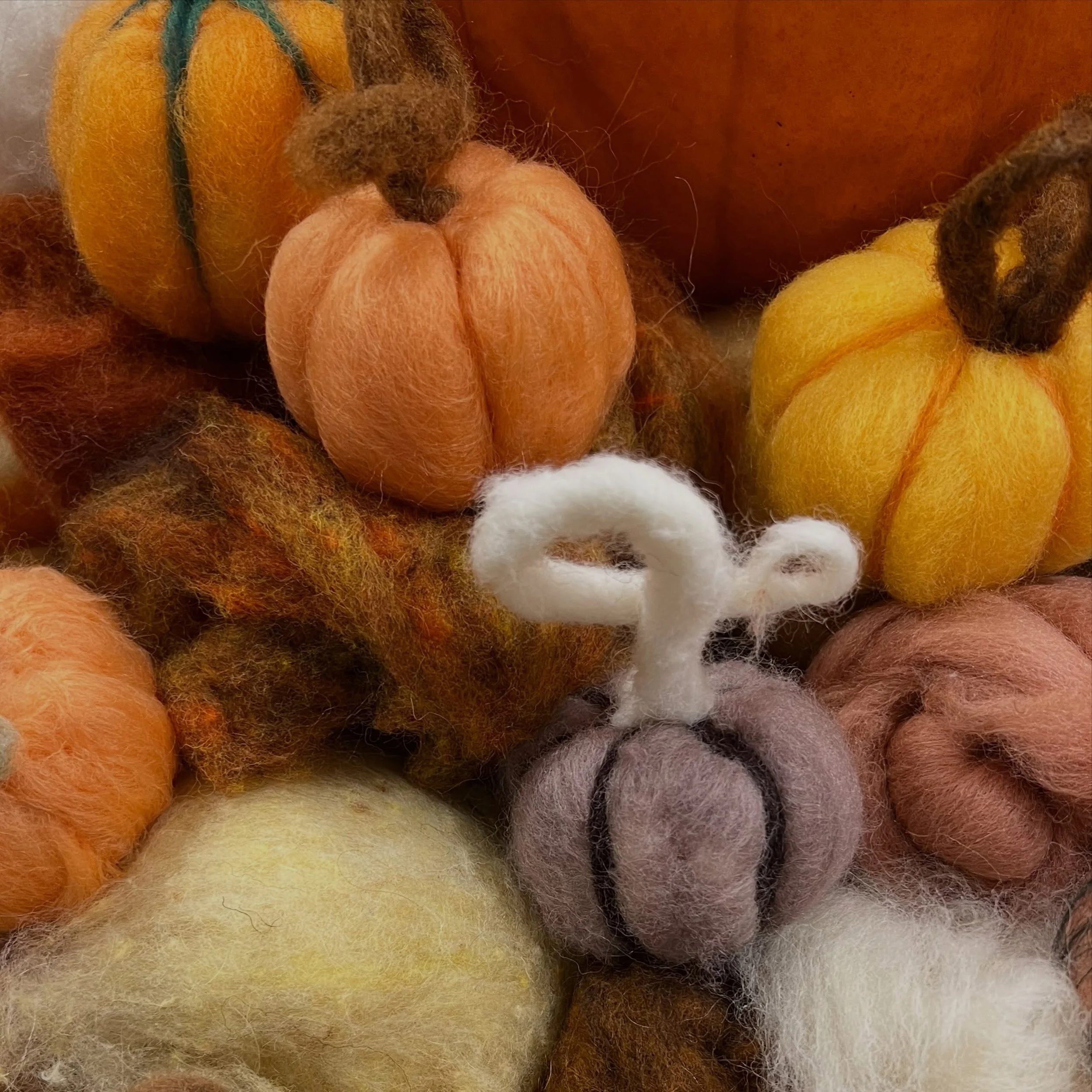 Our felted feelings pumpkin patch is growing