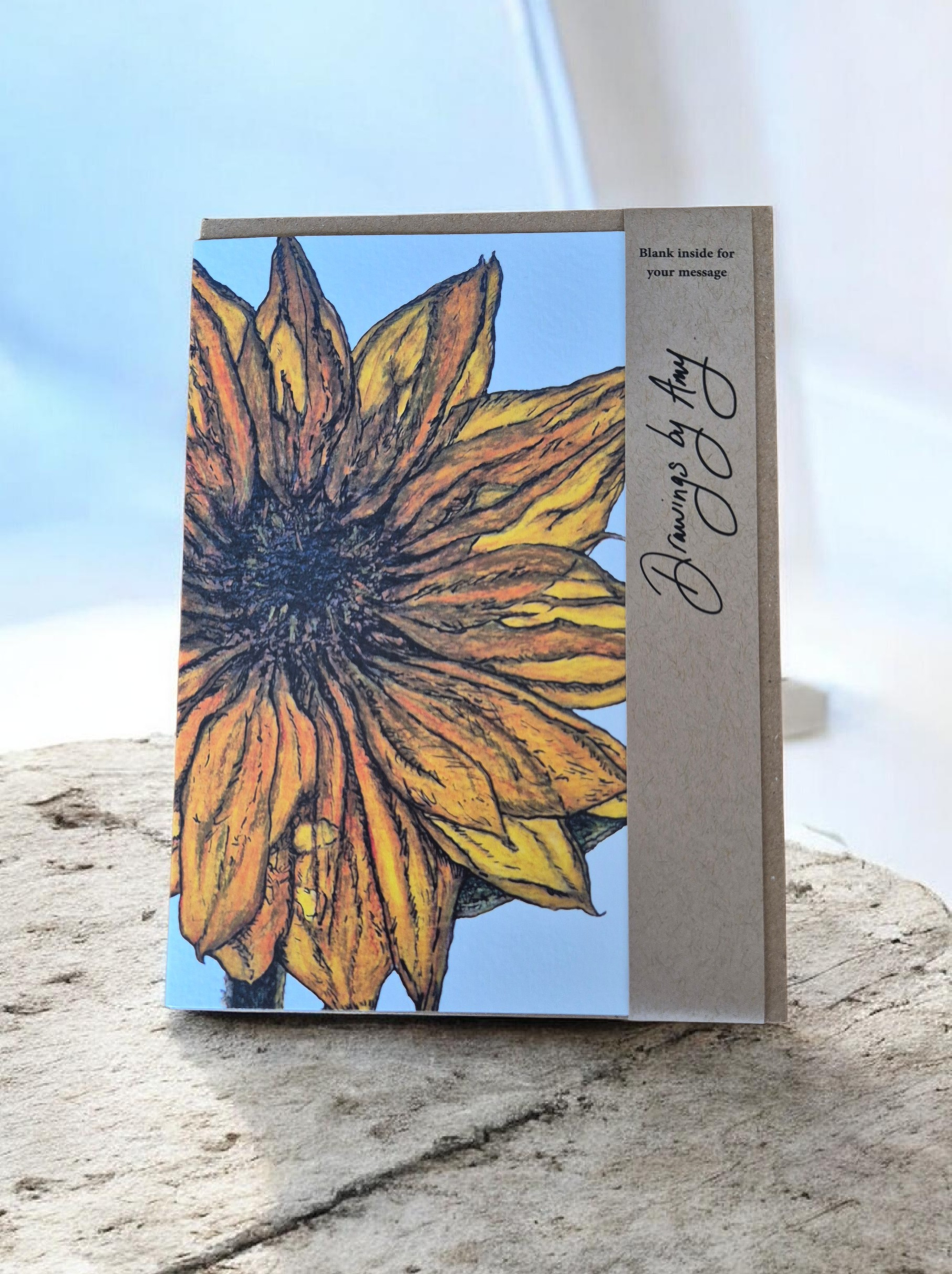 Girasol (sunflower) greetings card