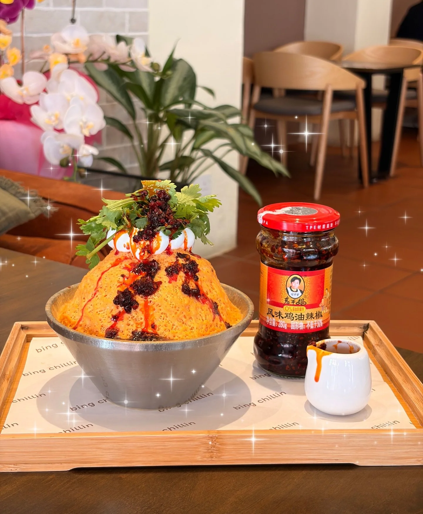 At Bing Chillin, we&rsquo;re all about pushing flavours to the next level and creating something for every kind of craving. This one&rsquo;s for the bold, the brave, and the spicy lovers 🌶️🔥 Introducing our Lao Gan Ma Bingsu, available now!