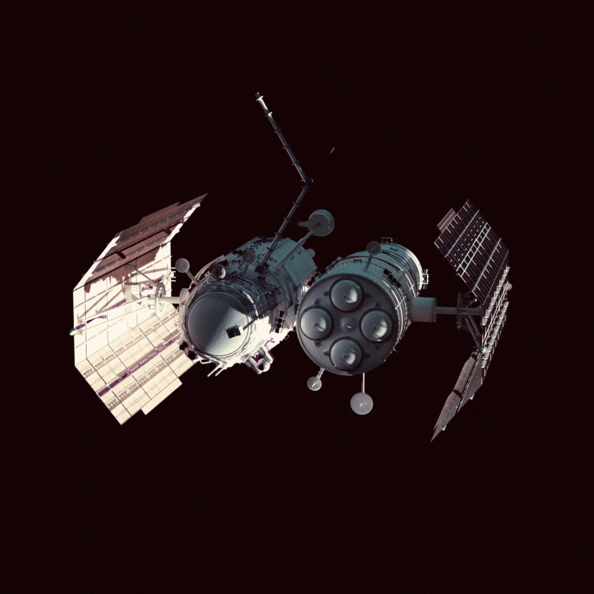 An alternate history military space station based on the TIE Bomber