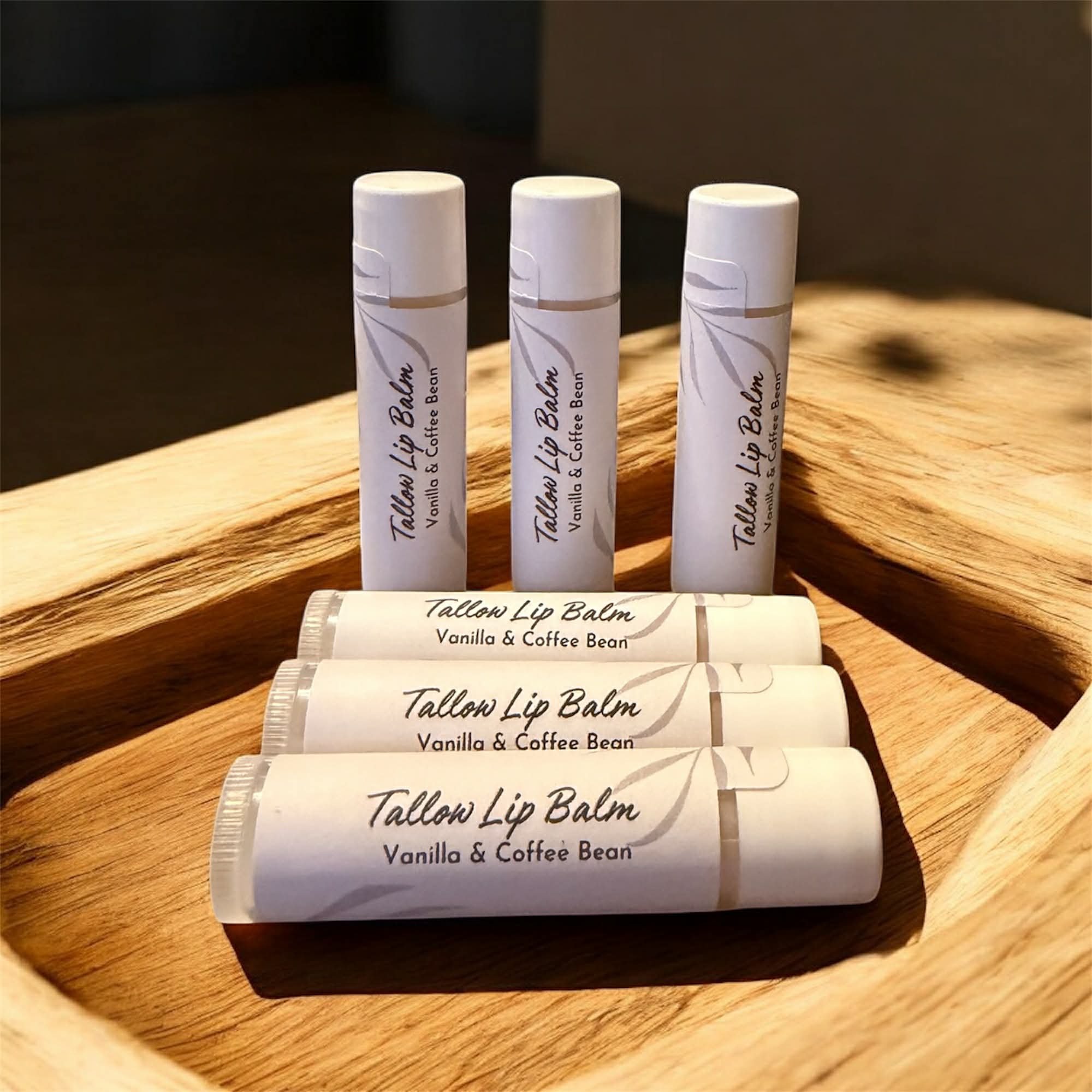 Vanilla & Coffee Bean Infused Tallow Lip Balm