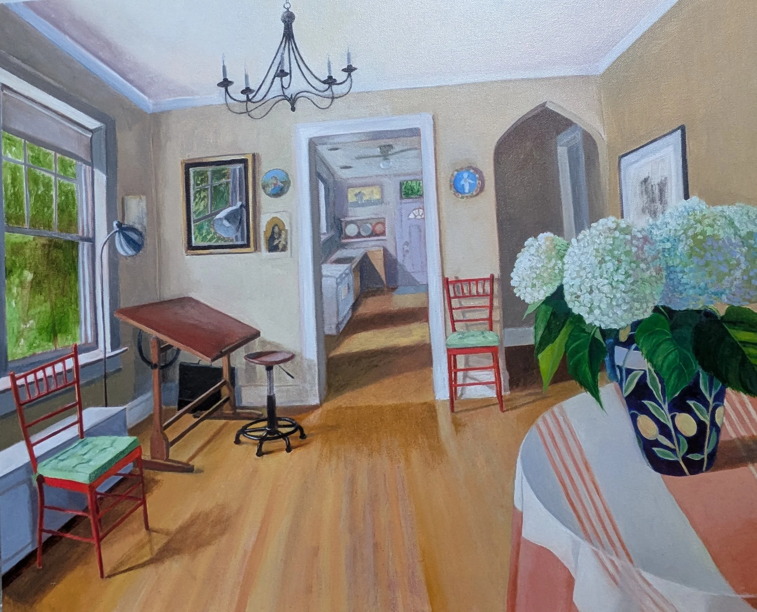 Hydrangeas in the Studio, 2025