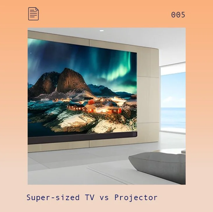 A super-sized TV or projector and screen: which to choose?