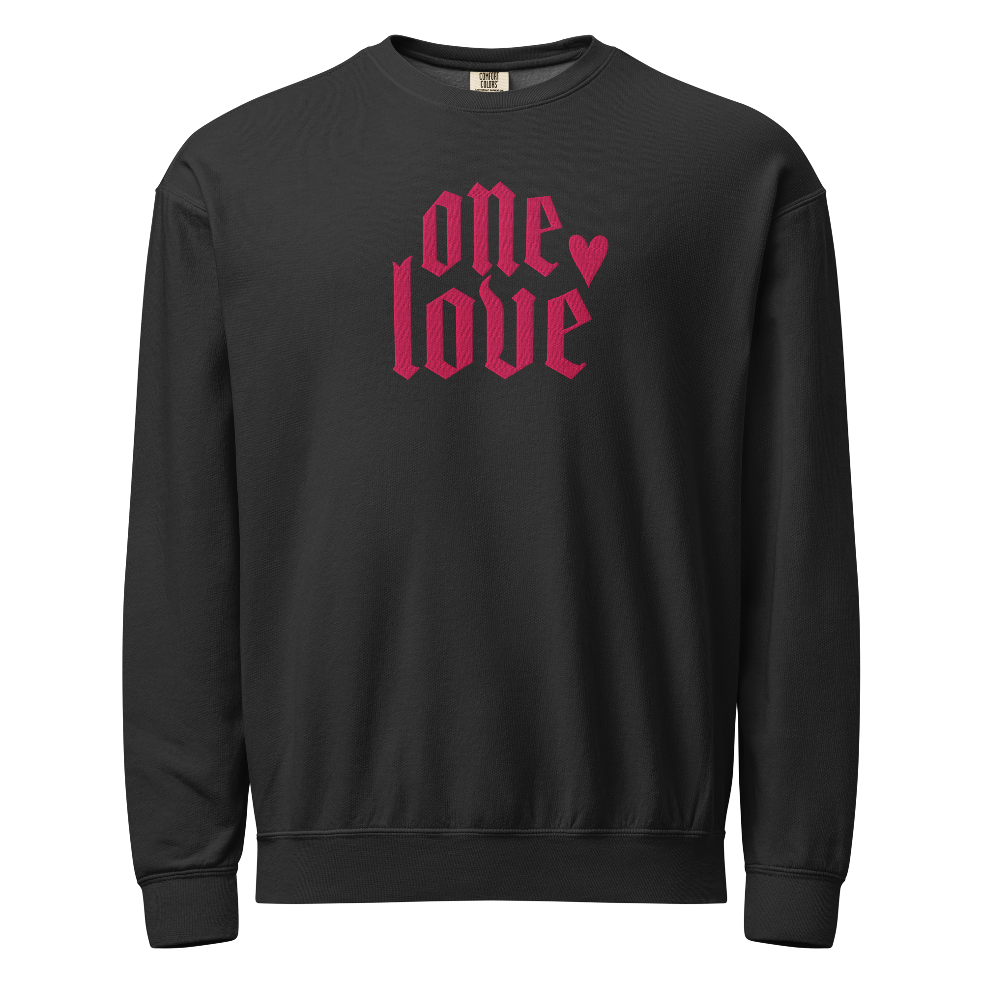 ONE RSN | ONE LOVE Embroidered crewneck sweatshirt