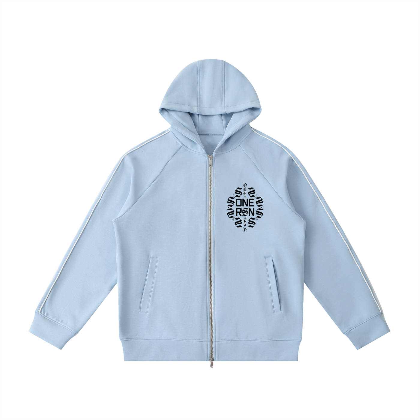 ONE RSN | Heavyweight Raglan Sleeve Zip Hoodie