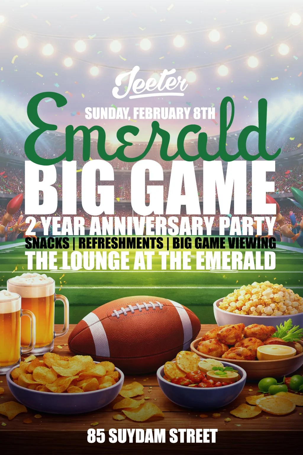 The Emerald Big Game 2 Year Anniversary Party