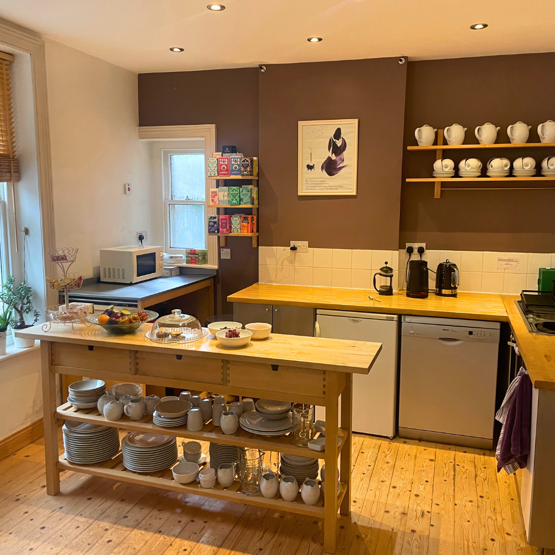 The communal kitchen at the Heart Jewel Centre