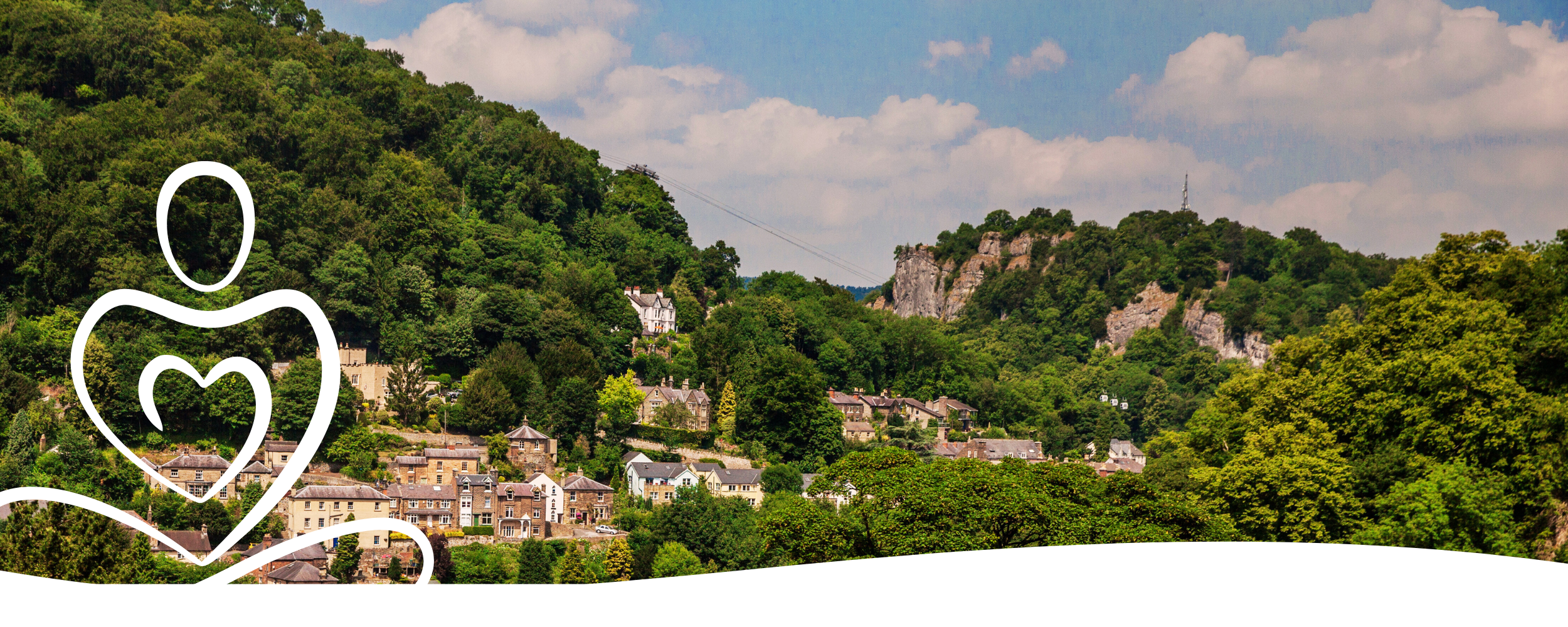 Beautiful ariel view of the Peak District, where Heart Jewel Centre is located