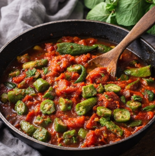 Southern Stewed Tomatoes &amp; Okra