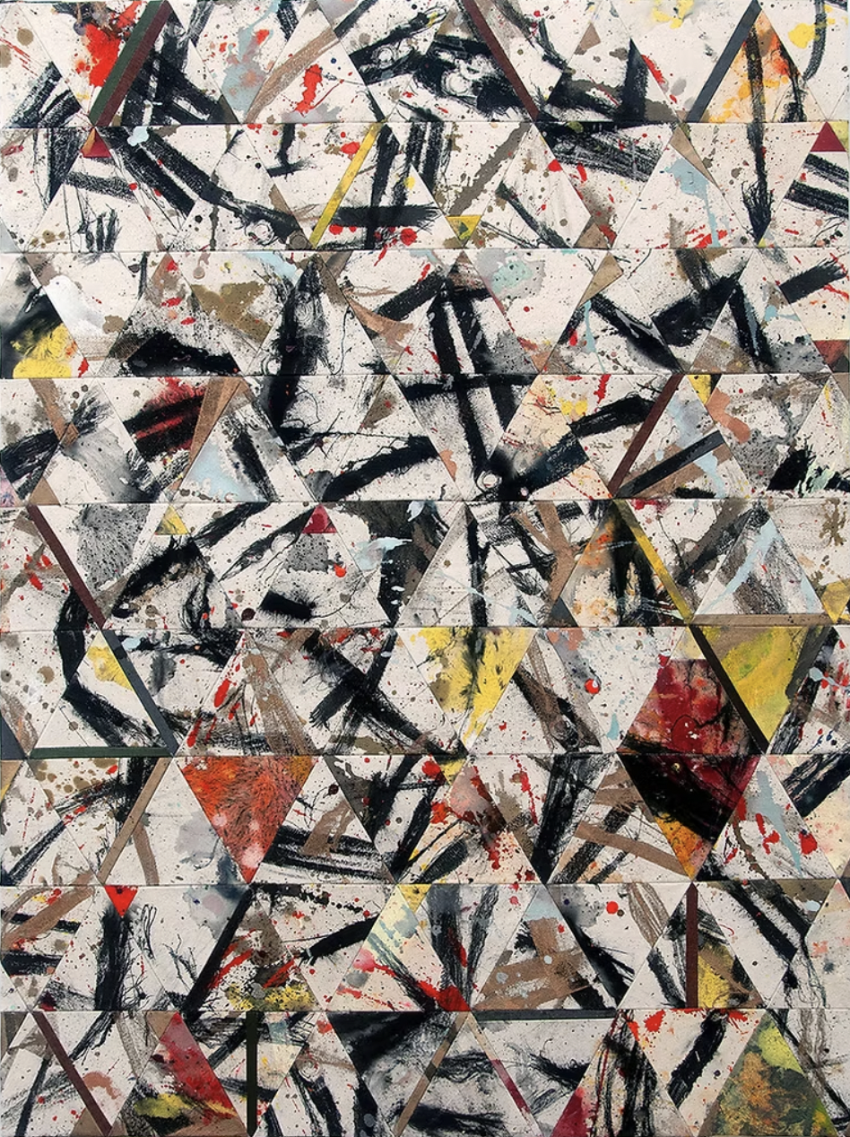 A contemporary painting that depicts an abstraction of porous boundaries, like the ones that help an individual navigate their personal relationships, and can be explored in psychotherapy, including in Brooklyn, NY.