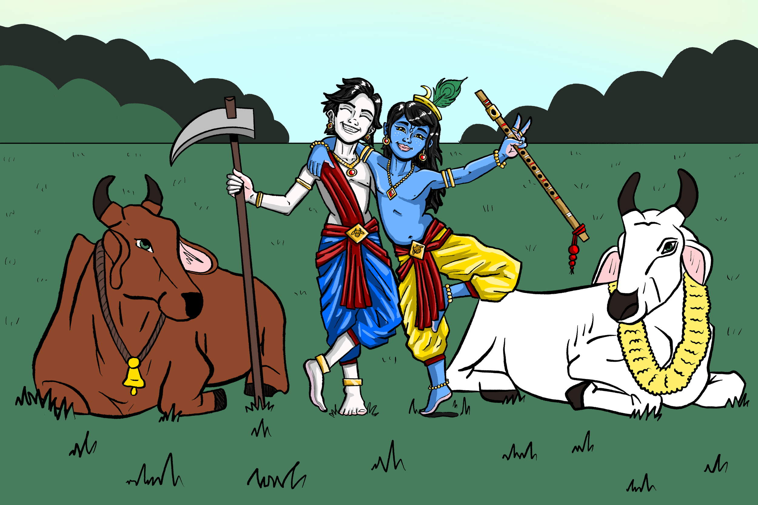 Smile, Boys! Kirshna & Balarama