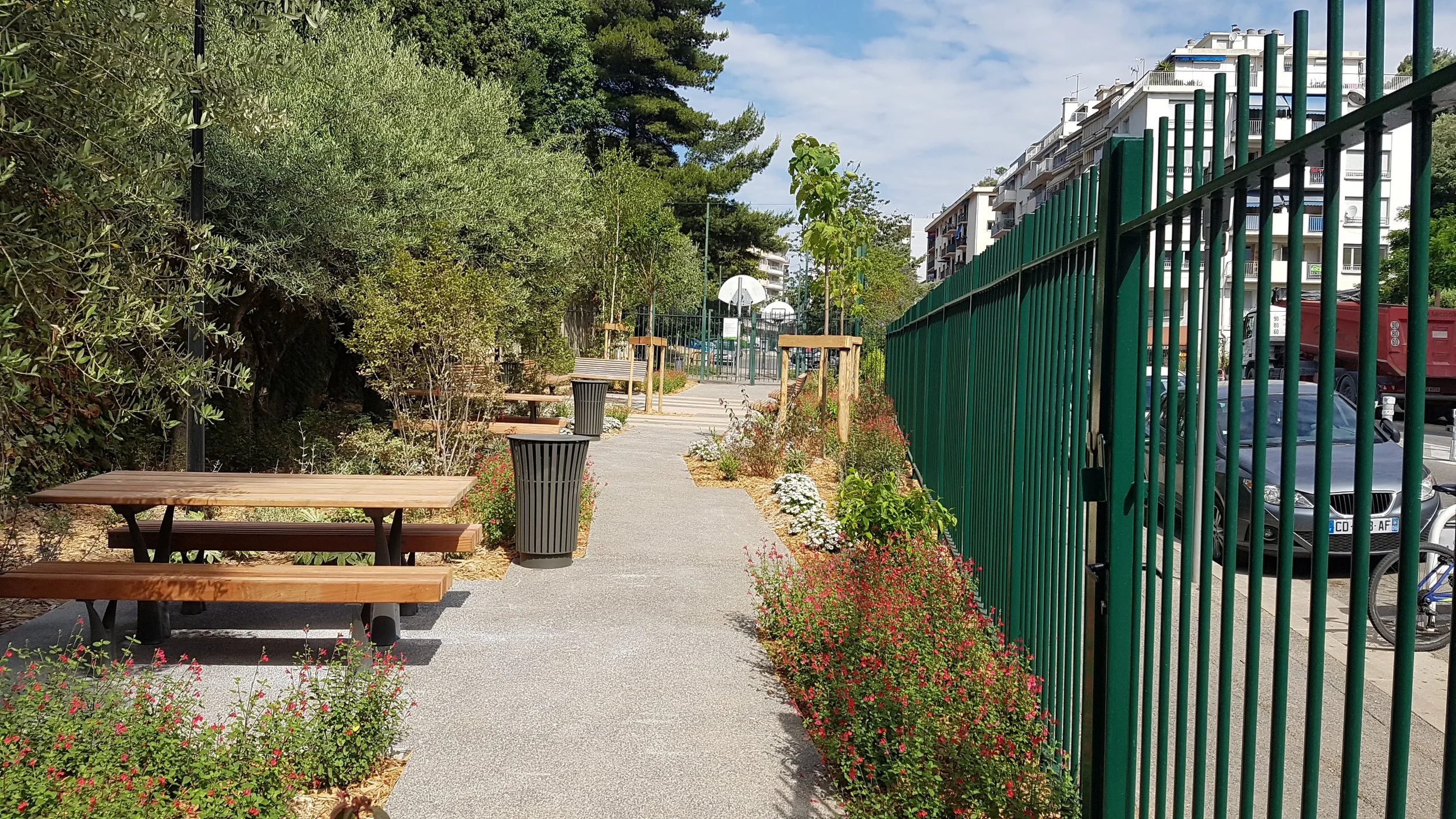 Un square en centre-ville